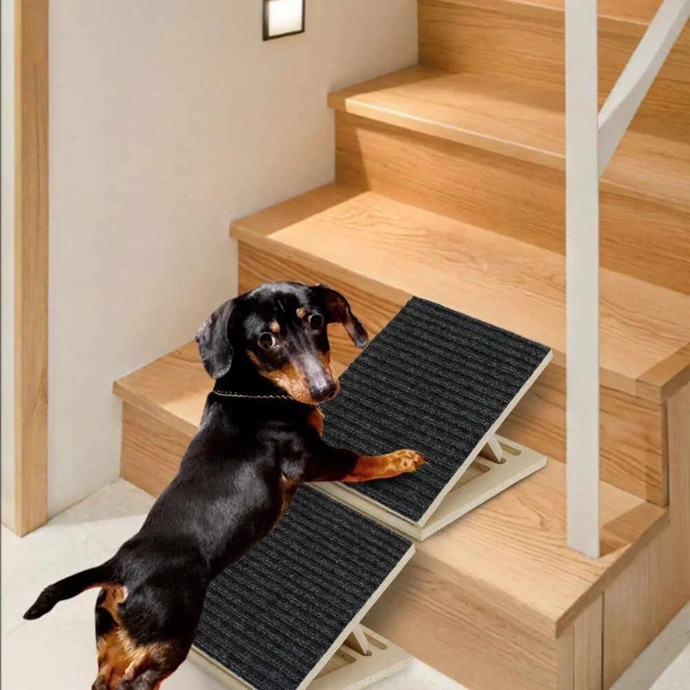 Foldable Wooden Dog Ramp for Stairs